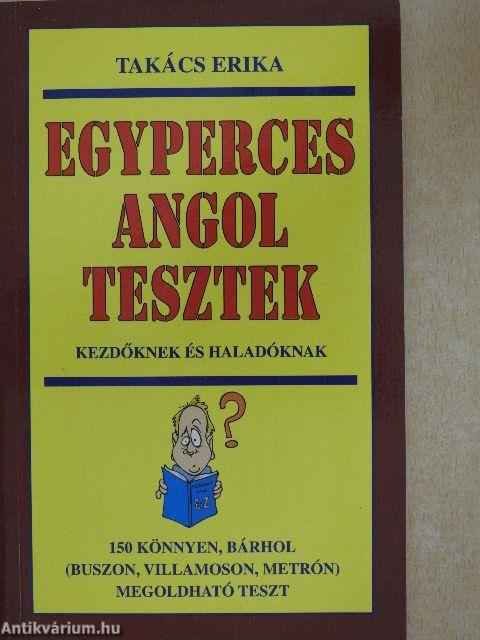 Egyperces angol tesztek