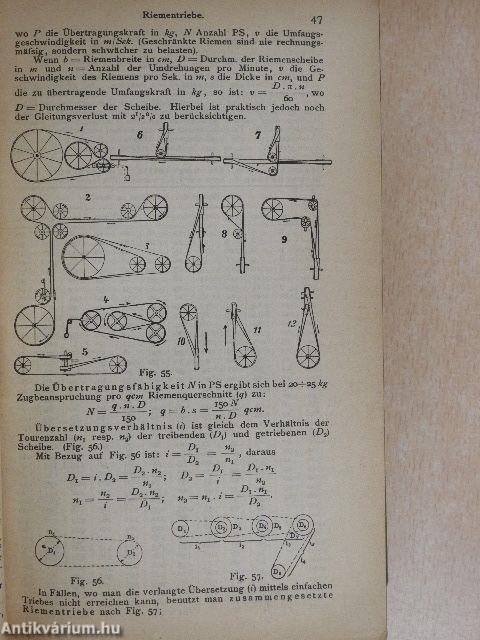 Kalender für Maschinen-Ingenieure 1908. I-II.