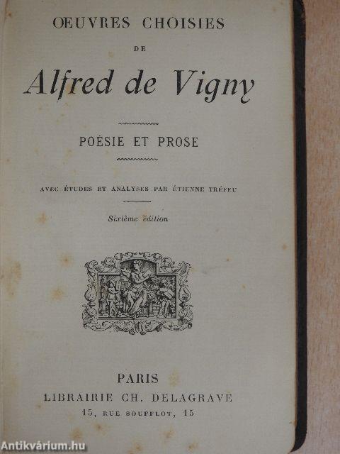 Oeuvres choisies de Alfred de Vigny