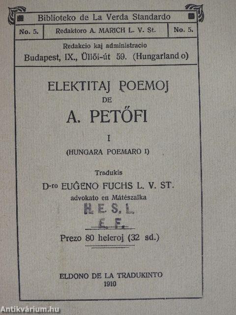 Elektitaj poemoj de A. Petőfi