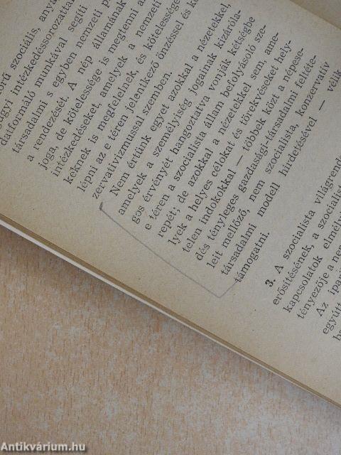 A szocialista hazafiság és a proletár internacionalizmus időszerű kérdései