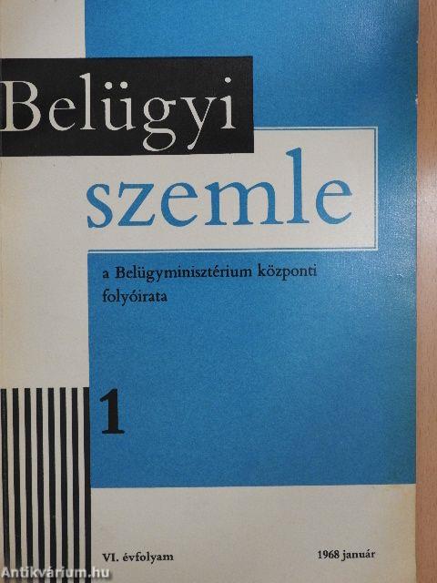 Belügyi Szemle 1968. január