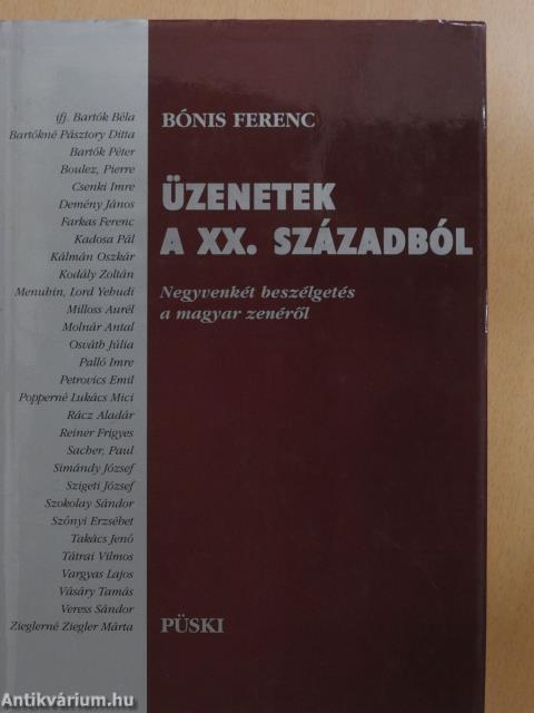 Üzenetek a XX. századból (dedikált példány)