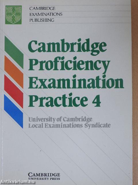 Cambridge Proficiency Examination Practice 4