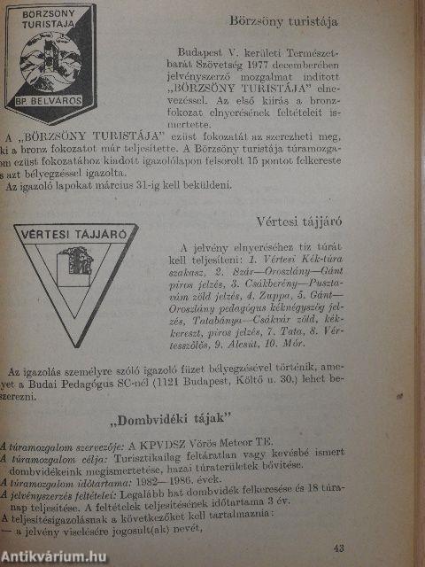 A Magyar Természetbarát Mozgalom eseményei 1983
