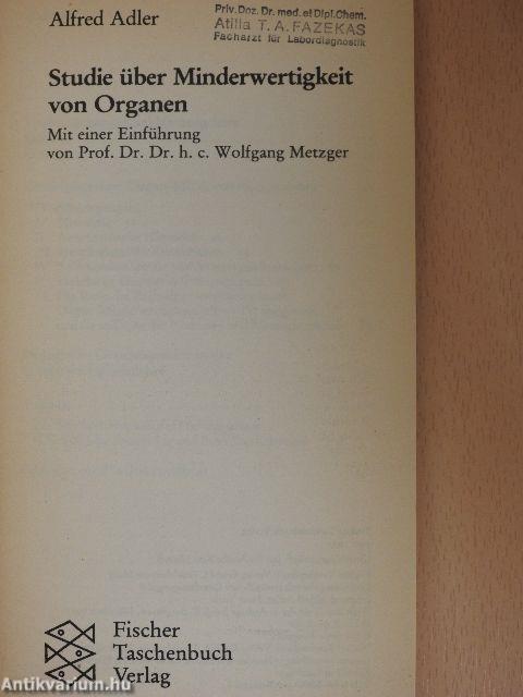 Studie über Minderwertigkeit von Organen