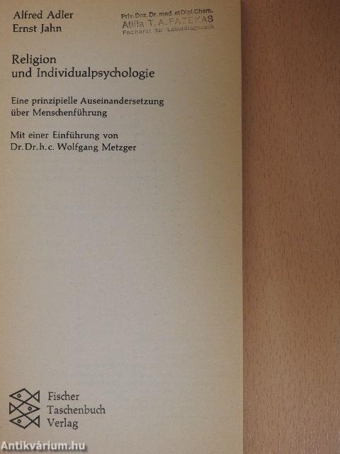 Religion und Individualpsychologie