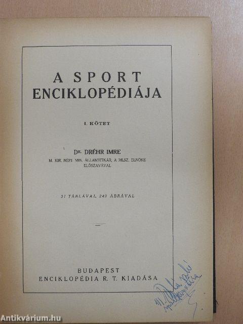 A sport enciklopédiája I. (töredék)