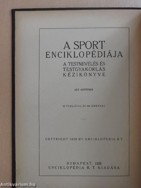 A sport enciklopédiája I. (töredék)