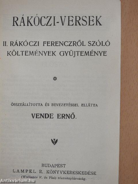 Rákóczi-versek/II. Rákóczi Ferenc vallomásaiból II./II. Rákóczi Ferenc élete/Mikes Kelemen válogatott törökországi levelei