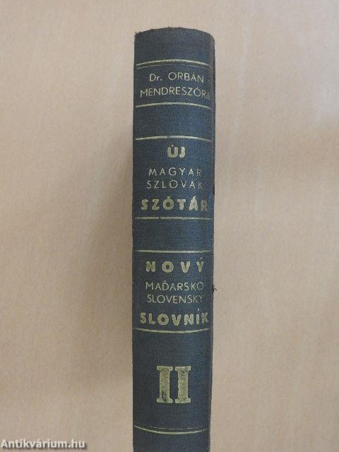 Új magyar-szlovák szótár II.