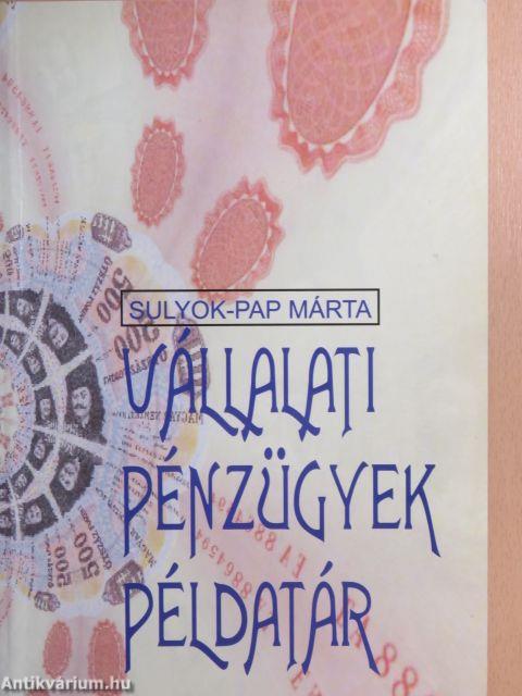 Vállalati pénzügyek példatár