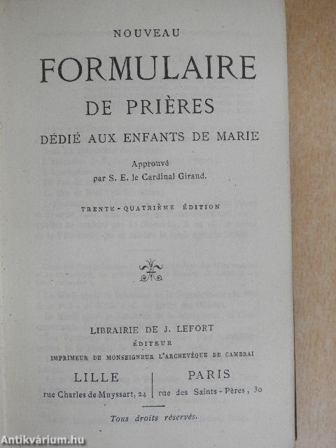 Nouveau Formulaire de Priéres