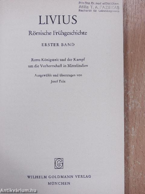 Livius - Römische Frühgeschichte I.