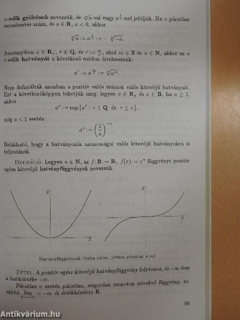 Matematika nem matematika szakos hallgatóknak