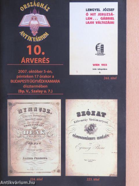 Országház Antikvárium 10. árverés