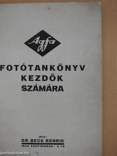 Fotótankönyv kezdők számára