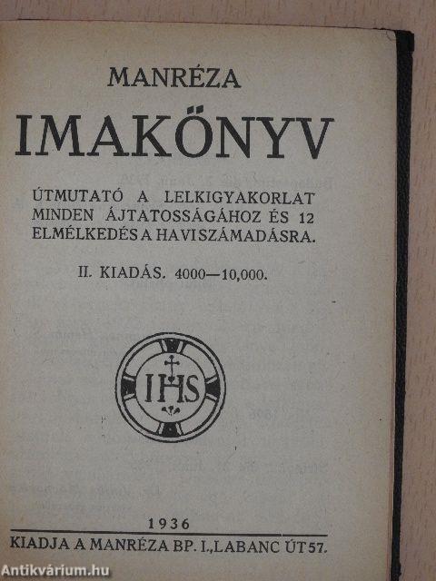 Manréza imakönyv