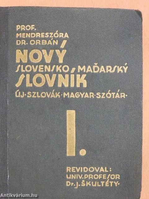 Új szlovák-magyar szótár I.