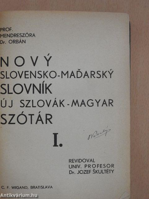 Új szlovák-magyar szótár I.