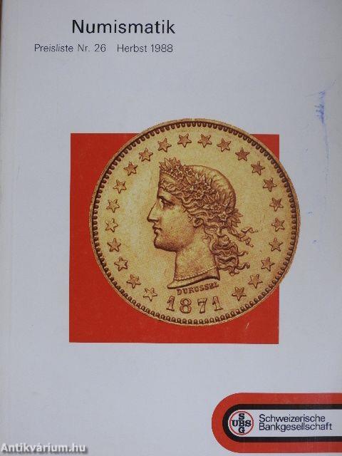 Numismatik Herbst 1988