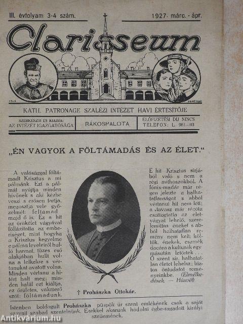 Clarisseum 1927. március-április