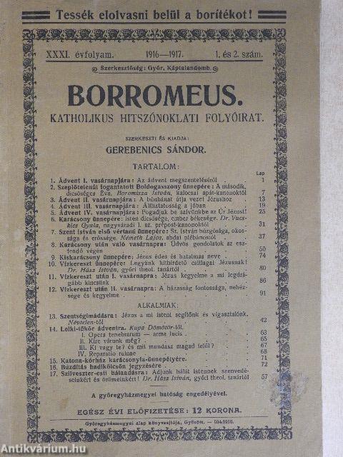 Borromeus 1916-1917/1-2.