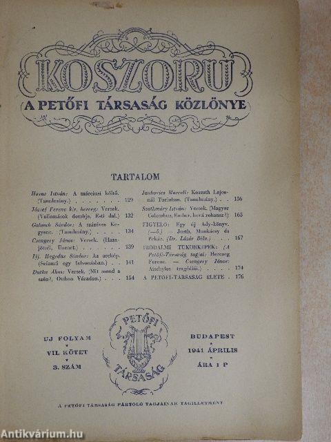 Koszoru 1941. április