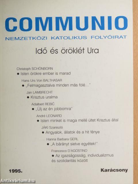 Communio 1995. Karácsony