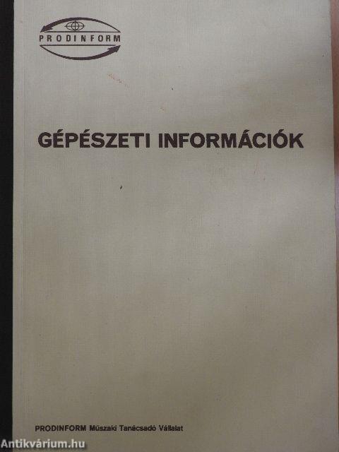 Gépészeti információk