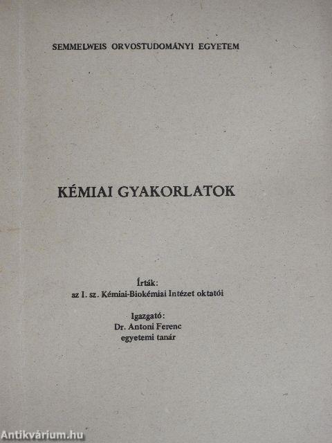 Kémiai gyakorlatok