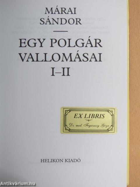 Egy polgár vallomásai I-II.