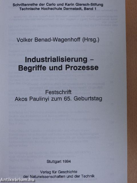 Industrialisierung - Begriffe und Prozesse