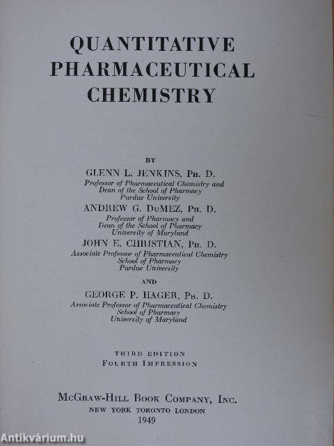 Quantitative Pharmaceutical Chemistry