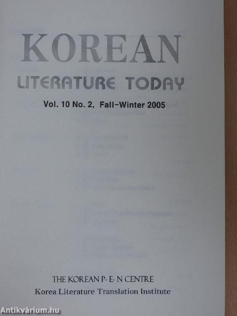 Korean Literature Today Fall-Winter 2005