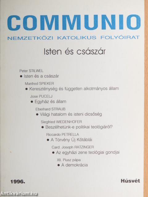 Communio 1996. Húsvét