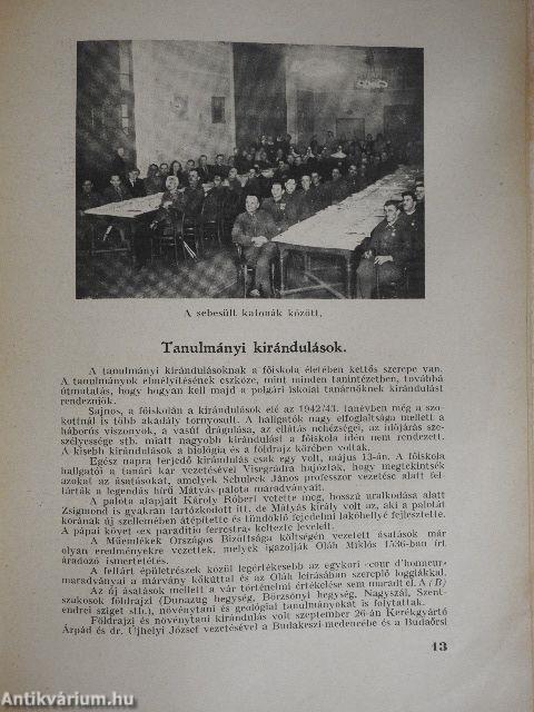 Az angolkisasszonyok budapesti római katolikus tanárképző főiskolájának évkönyve az 1942-43. tanévről