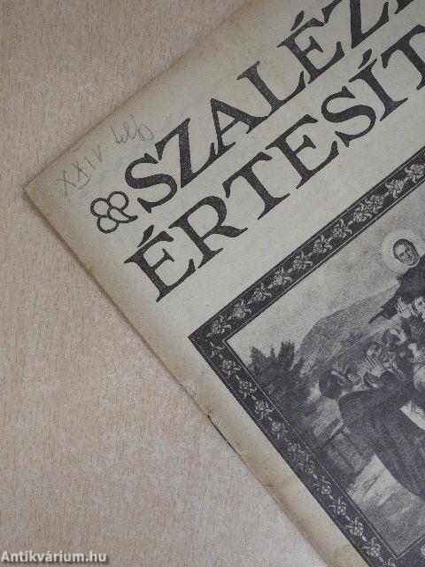 Szalézi Értesítő 1931. január-december