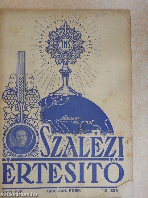 Szalézi Értesítő 1938. (nem teljes évfolyam)