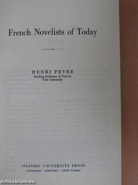 French Novelists of Today