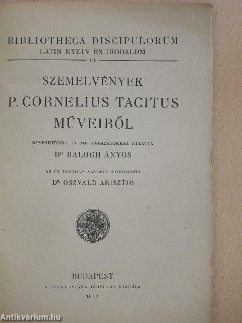 Szemelvények P. Cornelius Tacitus műveiből