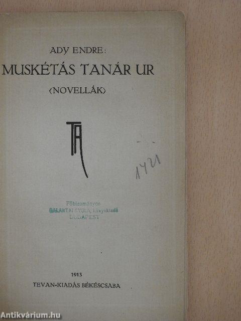 Muskétás tanár ur