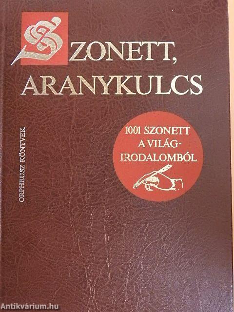 Szonett, aranykulcs...
