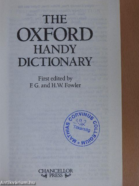 The Oxford Handy Dictionary