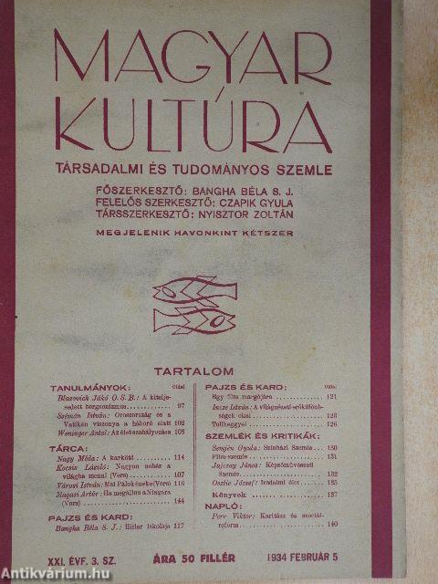 Magyar Kultúra 1934. február 5.