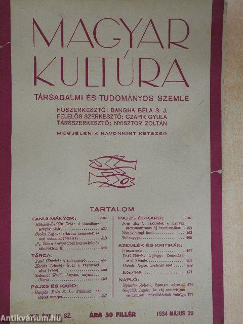 Magyar Kultúra 1934. május 20.