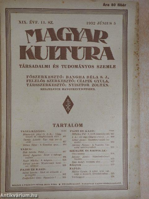 Magyar Kultúra 1932. június 5.