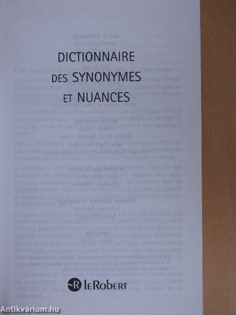 Dictionnaire des Synonymes et Nuances