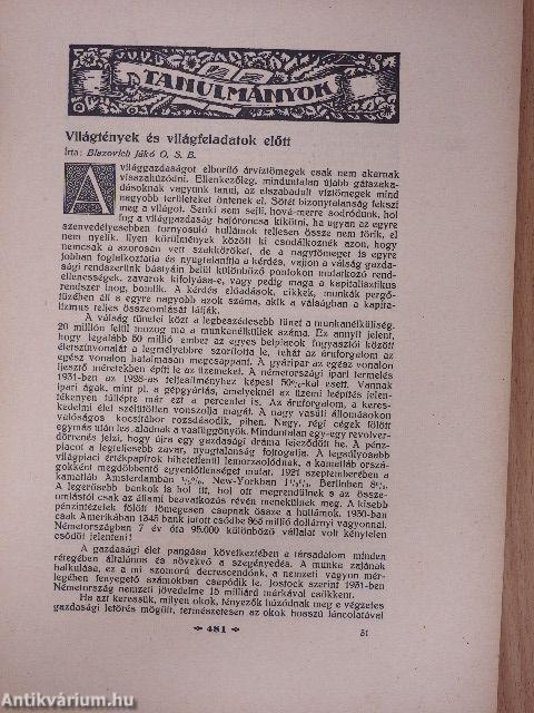 Magyar Kultúra 1932. április 20.