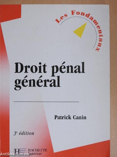 Droit pénal général